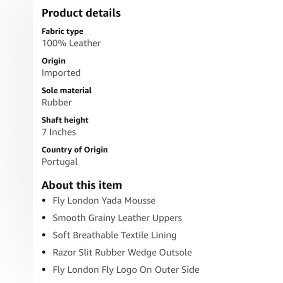 FLY London Women's Yada Boot, leather, black, size 6.5 (37), NWOT - Picture 9 of 9